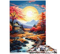 Puzzle 1000 pezzi per adulti Puzzle Country Cottage decorazione da parete Art Deco per la casa e adolescenti da 14 anni e oltre 50 x 70 cm