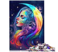 Puzzle 1000 pezzi per adulti puzzle dea della luna arcobaleno regali 26x38cm compleanno unico e regali per adolescenti di 14 anni e oltre