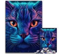 Puzzle 1000 pezzi per adulti, puzzle di gatti misteriosi per adulti, attività divertenti a casa, regalo di compleanno, regali di viaggio 26X38CM/10,23x14,96 pollici