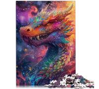 Puzzle 1000 pezzi per adulti puzzle drago psichedelico decorazione della parete 26x38cm sollievo stress sfida difficile
