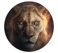 Puzzle 1000 pezzi per adulti, puzzle fantasy a tema leone, gioco interattivo per famiglie, regalo artigianale con grafica colorata, 67,5x67,5 cm