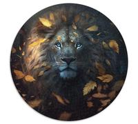 Puzzle 1000 pezzi per adulti, puzzle fantasy a tema leone, gioco interattivo per famiglie, regalo artigianale con grafica colorata, 67,5x67,5 cm
