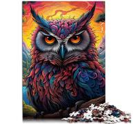 Puzzle 1000 pezzi per adulti Puzzle Fantasy Art Owl Quiz Gioco Difficile da completare ma Divertente e Umoristico 14,96 "x 20,47" per 14 Anni