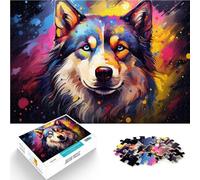 Puzzle 1000 pezzi per adulti puzzle Husky siberiano giocattoli educativi 14,96 "x 20,47 "Migliora l'amore tra le coppie Adatto per adolescenti da 14 anni e oltre