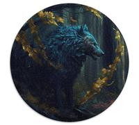 Puzzle 1000 pezzi per adulti, puzzle impossibile del lupo, regalo per adulti, sfida mentale, attività educativa per adolescenti, 67,5x67,5 cm