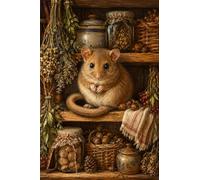 Puzzle 1000 Pezzi per Adulti, Puzzle in Legno con Ghiro nella Dispensa