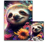 Puzzle 1000 pezzi per adulti,puzzle in legno raffigurante il bradipo,perfetti per adolescenti e collezionisti,ideali come decorazione per la casa e come regalo da viaggio,50x75CM/19,68x29,52 pollici.