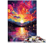 Puzzle 1000 pezzi per adulti Puzzle Paesaggio Gioco Stimolante Regali Adatto per la decorazione dell'ufficio 14,96 "x 20,47" per adolescenti da 14 anni e oltre