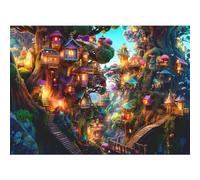Puzzle 1000 Pezzi per Adulti puzzle per adulti Puzzle da 1000 pezzi Gioco impegnativo per il tutto per le donne, regali per gli uomini, puzzle Tema: Fantasy Tree Houses