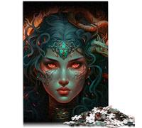 Puzzle 1000 pezzi per adulti puzzle regina del fuoco decorazione della parete 26x38cm decorazione della casa unica e regali per adolescenti dai 14 anni e oltre
