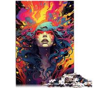 Puzzle 1000 pezzi per adulti puzzle strega 19,7 pollici x 29,5 pollici collezione artisti, Belle Arti per adolescenti da 14 anni e oltre