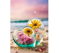 Puzzle 1000 Pezzi per Adulti,Puzzles Artistico,Fiore dell'amore puzzle Fai da te Intrattenimento Creativo, puzzles Classico Regali per la casa