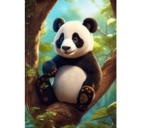 Puzzle 1000 Pezzi per Adulti,Puzzles Artistico,Panda ramo puzzle Fai da te Intrattenimento Creativo, puzzles Classico Regali per la casa
