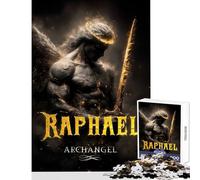 Puzzle 1000 pezzi per adulti Raffaello Arcangelo con spada Giocattoli antistress Ottimo regalo per giochi Gioco educativo Lista dei desideri con Babbo Natale Dimensioni 38x52cm