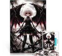 puzzle 1000 pezzi per adulti Ragazza anime angelo oscuro Gioco di famiglia antistress sfida difficile Decorazioni e regali unici per la casa 75x50cm
