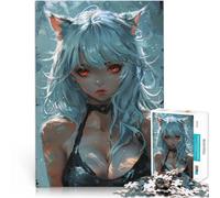 puzzle 1000 pezzi per adulti ragazza anime carina Difficile da completare ma divertente e umoristico Decorazioni e regali unici per la casa 75x50cm