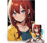 puzzle 1000 pezzi per adulti Ragazza anime con i capelli rossi Allena il tuo cervello e le tue mani è ideale come regalo per tutta la famiglia 52x38cm