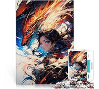 puzzle 1000 pezzi per adulti Ragazza Anime Drago Antistress Vacanza in patria Uccidere il tempo Giocattoli per la decorazione della casa 75x50cm