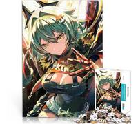 puzzle 1000 pezzi per adulti Ragazza con i capelli verdi Antistress Vacanza in patria Uccidere il tempo perché è ideale come regalo per tutta la famiglia 38x26cm