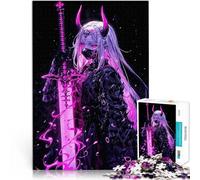 puzzle 1000 pezzi per adulti Ragazza demone anime Giappone Allena il tuo cervello e le tue mani Migliorare l'amore tra le coppie 70x100cm