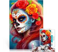 Puzzle 1000 pezzi per adulti Ragazza di Carnevale Fatto di cartone Adatto a partire dai 14 anni Giochi educativi Decorazione della casa Regali di Babbo Natale segreto misurare:38x52cm