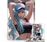 puzzle 1000 pezzi per adulti Ragazza fitness anime Difficile da completare ma divertente e umoristico è ideale come regalo per tutta la famiglia 75x50cm