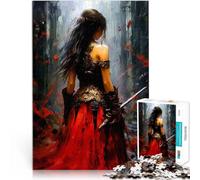 puzzle 1000 pezzi per adulti Ragazza guerriera Giocattolo educativo intellettuale decomprimente Decorazioni e regali unici per la casa 38x26cm