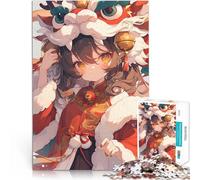 puzzle 1000 pezzi per adulti Ragazza Loli carina Difficile da completare ma divertente e umoristico Giocattoli per la decorazione della casa 38x26cm