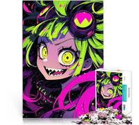 puzzle 1000 pezzi per adulti Ragazza mostro anime Antistress Vacanza in patria Uccidere il tempo Lista dei desideri con Babbo Natale 75x50cm