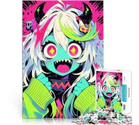 puzzle 1000 pezzi per adulti Ragazza mostro anime Giocattolo educativo intellettuale decomprimente Migliorare l'amore tra le coppie 70x100cm
