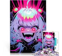 puzzle 1000 pezzi per adulti Ragazza mostro anime per il giocattolo di sfida del gioco educativo con poster abbinato e foglio di quiz 75x50cm