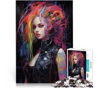 puzzle 1000 pezzi per adulti Ragazza punk Giocattoli che creano dipendenza e sfidano l'intelligenza del cervello Ottimi regali e giocattoli 52x38cm