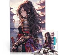 puzzle 1000 pezzi per adulti Ragazza Samurai Maestosa Giocattoli educativi per l'apprendimento Giochi per famiglie Adatto alle coppie 52x38cm