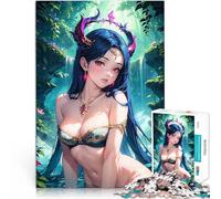 puzzle 1000 pezzi per adulti Ragazza tropicale anime Giocattolo educativo per l'apprendimento Ogni pezzo è unico - Gioco divertente e stimolante per tutta la famiglia 50x70cm