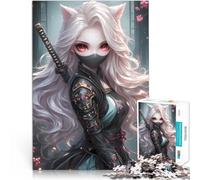 puzzle 1000 pezzi per adulti Ragazza volpe ninja anime Giocattoli educativi per l'apprendimento Giochi per famiglie Un'opera d'arte 70x100cm