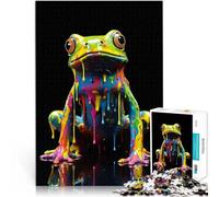 puzzle 1000 pezzi per adulti Rana arcobaleno Giocattoli che creano dipendenza e sfidano l'intelligenza del cervello Adatto alle coppie 38x26cm