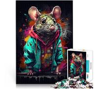 puzzle 1000 pezzi per adulti Ratto di Street Art dei graffiti Vacanza a casa: uccidere il tempo Adatto per la decorazione del desktop 38x26cm