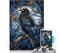Puzzle 1000 pezzi per adulti Raven in Moonlight Spiele Spielzeug Geschenk Verbessern Sie das Gedächtnis52x38cm