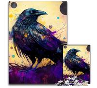Puzzle 1000 pezzi per adulti Raven Nebula Puzzle in legno Regalo per uomini e donne, quotidiano e occasioni speciali 50x75CM/19,68x29,52 pollici