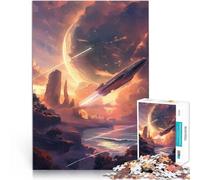 puzzle 1000 pezzi per adulti Razzo spaziale Giocattoli che creano dipendenza e sfidano l'intelligenza del cervello grande regalo 52x38cm