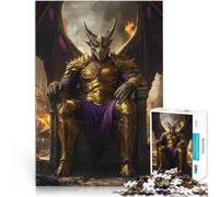 puzzle 1000 pezzi per adulti Re Drago sul Trono per il giocattolo di sfida del gioco educativo Decorazioni e regali unici per la casa 38x26cm