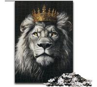Puzzle 1000 pezzi per adulti, Re Leone, Puzzle impossibile per adulti 26X38cm per arredamento, allenamento del cervello e regali per le feste