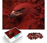 puzzle 1000 pezzi per adulti Red Eagle Close-up Lernspielzeug für die ganze Familie Wunschliste mit dem Weihnachtsmann75x50cm