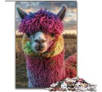 Puzzle 1000 pezzi per adulti, regali colorati Alpaca, per bambini dai 14 anni in su, gioco educativo, sfida, regalo per compleanni dimensioni 26x38cm