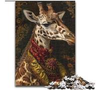 Puzzle 1000 pezzi per adulti regali giraffa arte, antistress Staycation Kill Time Enhance Love between Couples 38 x 26 cm