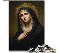 Puzzle 1000 pezzi per adulti regali ritratto di Maria la madre, antistress Staycation Kill Time Enhance Love between Couples 38 x 26 cm
