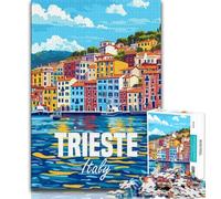 Puzzle 1000 pezzi per adulti, regali Trieste Italia, giocattoli, giochi educativi, antistress, decorazioni per la casa uniche e regali (75x50cm)