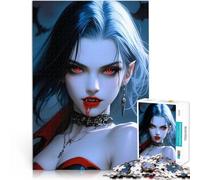 puzzle 1000 pezzi per adulti Regina dei vampiri Antistress Vacanza in patria Uccidere il tempo Adatto per la decorazione del desktop 75x50cm