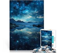 puzzle 1000 pezzi per adulti Riflessione delle galassie Difficile da completare ma divertente e umoristico Regalo per i compleanni 75x50cm