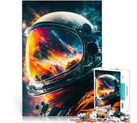 puzzle 1000 pezzi per adulti riflessioni dell'astronauta 13 giocattoli educativi per l'apprendimento Regalo di compleanno, regali, arte murale 52x38cm